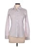 Theory Stripes Gray Long Sleeve Button-Down Shirt Size M - photo 1
