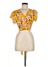 Shein 100% Polyester Yellow Short Sleeve Blouse Size M - photo 1