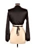 J for Justify 100% Polyester Black Long Sleeve Blouse Size L - photo 2