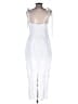 Atoir 100% Polyester Damask Floral Solid White Cocktail Dress Size 6 - photo 2