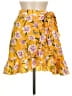 Shein 100% Polyester Floral Yellow Casual Skirt Size M - photo 1
