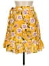 Shein 100% Polyester Floral Yellow Casual Skirt Size M - photo 2