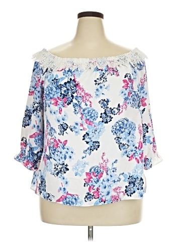 Elle 3/4 Sleeve Blouse (view 1)