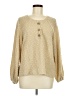 Blu Pepper Polka Dots Tan Pullover Sweater Size M - photo 1