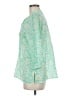Talbots 100% Cotton Green 3/4 Sleeve Blouse Size M - photo 5