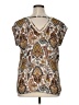 DR2 Brown Short Sleeve Blouse Size XL - photo 2