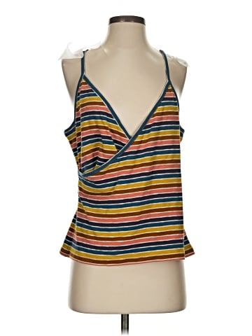 Madewell Wrap Cami Top in Stripe (view 1)