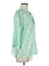 Talbots 100% Cotton Green 3/4 Sleeve Blouse Size M - photo 4