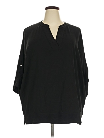 Joan Vass New York Long Sleeve Blouse (view 1)