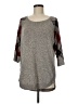 Maurices Plaid Gray Pullover Sweater Size M - photo 1