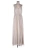Azazie Solid Silver Cocktail Dress Size 12 - photo 1