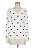 Tommy Hilfiger 100% Tencel Polka Dots White Pullover Sweater Size M - photo 1