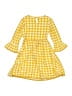 Rare Editions Checkered-gingham Yellow Dress Size 10 - photo 2