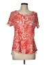 Style&Co 100% Polyester Red Short Sleeve Blouse Size L - photo 1