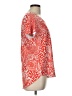 Style&Co 100% Polyester Red Short Sleeve Blouse Size L - photo 4