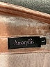 Amaryllis 100% Polyester Metallic Silver Long Sleeve Blouse Size L - photo 7