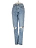AGOLDE 100% Organic Cotton Hearts Blue Jeans Size 24 waist - photo 1