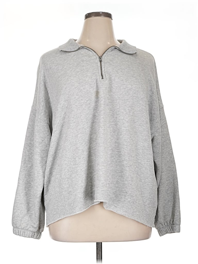 Pre-owned Aerie Pullover Sweater In Gray
