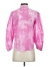 LoveShackFancy 100% Cotton Pink 3/4 Sleeve Blouse Size S - photo 2