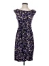 Connected Apparel Print Purple Cocktail Dress Size 4 (petite) - photo 1