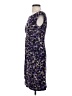Connected Apparel Print Purple Cocktail Dress Size 4 (petite) - photo 5