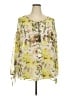 Lane Bryant 100% Polyester Yellow 3/4 Sleeve Blouse Size 18 - 20 Plus - photo 1