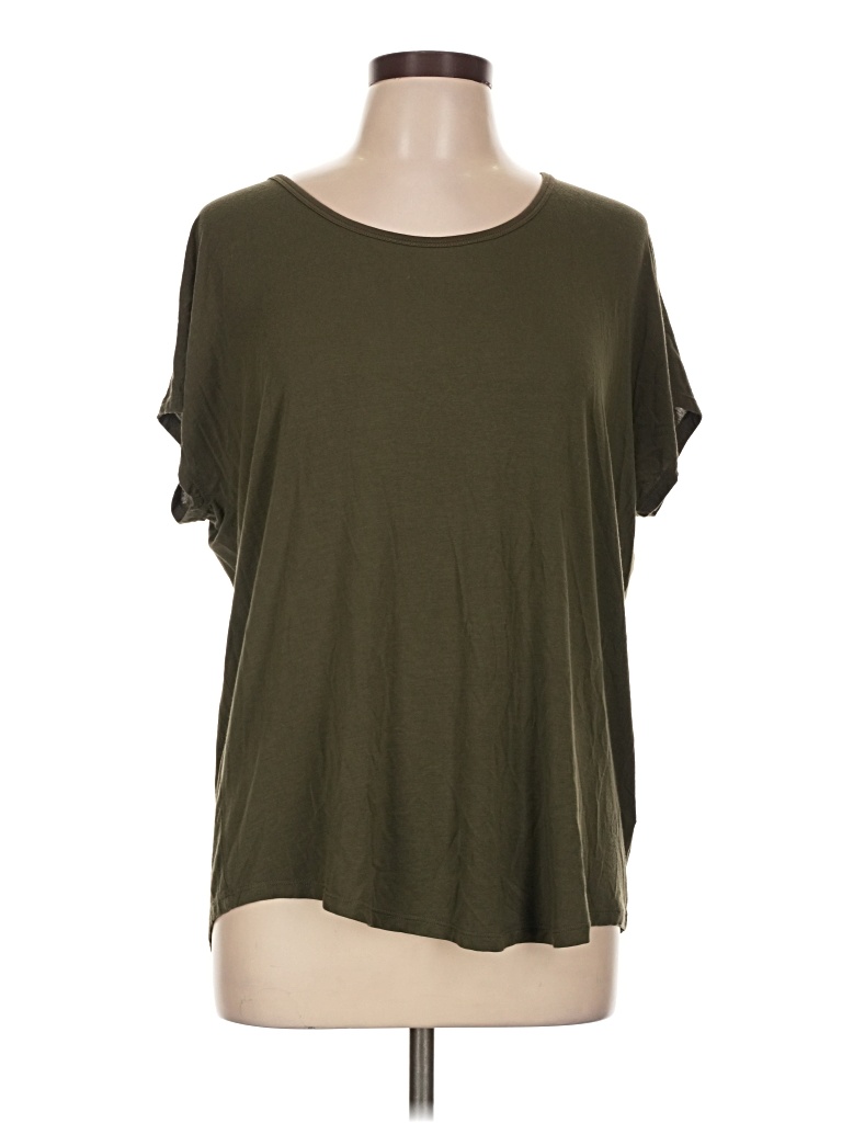 Pre-owned Lands' End Short Sleeve T-shirt In Green