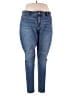 Lane Bryant Solid Blue Jeans Size 18 - photo 1
