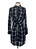Dynamite 100% Rayon Plaid Blue Casual Dress Size S - photo 1