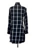 Dynamite 100% Rayon Plaid Blue Casual Dress Size S - photo 2