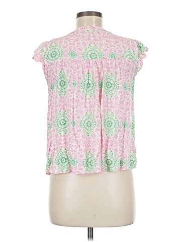 Rose + Olive Sleeveless Blouse (view 2)