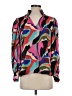 Crosby 100% Polyester Color Block Pink Long Sleeve Blouse Size S - photo 1