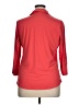 J. McLaughlin Red 3/4 Sleeve Blouse Size XL - photo 2