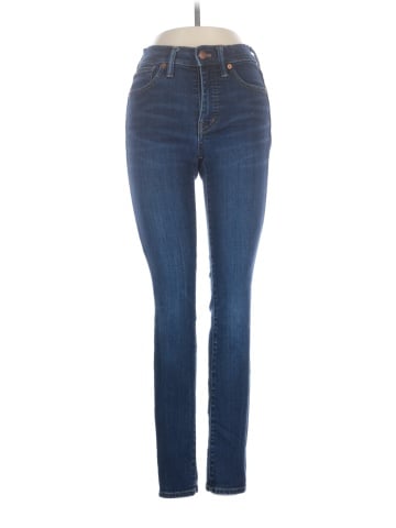 Madewell 9" Mid-Rise Skinny Jeans in Larkspur Wash: TENCEL&trade; Denim Edition (view 1)