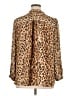 J.Crew 100% Polyester Animal Print Brown Long Sleeve Blouse Size XL - photo 2