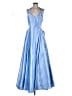Sequin Hearts Blue Cocktail Dress Size 15 - photo 1