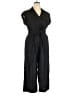 Veronika Maine Solid Black Jumpsuit Size 14 - photo 1