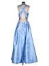 Sequin Hearts Blue Cocktail Dress Size 15 - photo 2