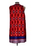 Sweet Rain 100% Polyester Print Red Casual Dress Size L - photo 2