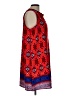 Sweet Rain 100% Polyester Print Red Casual Dress Size L - photo 4
