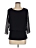 Ann Taylor Black 3/4 Sleeve Top Size M - photo 1