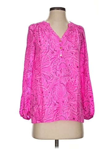 Lilly Pulitzer 3/4 Sleeve Silk Top (view 1)