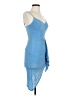 City Vibe 100% Polyester Blue Cocktail Dress Size S - photo 4