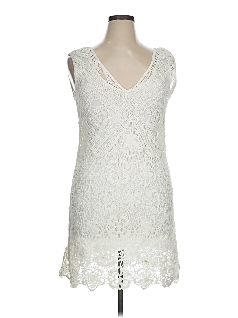 Pre-owned Desigual Cocktail Dress In Ivory