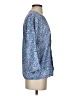 Ann Taylor 100% Polyester Blue 3/4 Sleeve Blouse Size S - photo 4