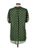 CAbi 100% Polyester Green Short Sleeve Blouse Size M - photo 2