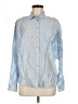 A New Day Solid Blue Long Sleeve Button-Down Shirt Size M - photo 1