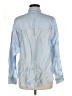 A New Day Solid Blue Long Sleeve Button-Down Shirt Size M - photo 2