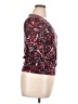 Talbots 100% Wool Paisley Pink Burgundy 3/4 Sleeve Top Size XL - photo 4