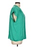 Maison d' Amelie Green Short Sleeve Blouse Size L - photo 4